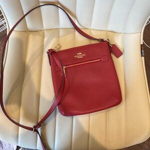 Red coach purse